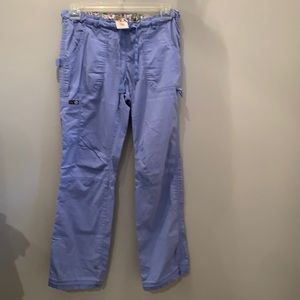 Koi blue cargo scrub pant bottom